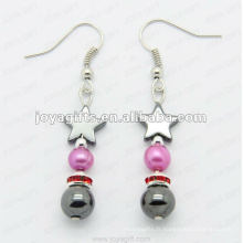 Fashion Hematite Star Beads Earring